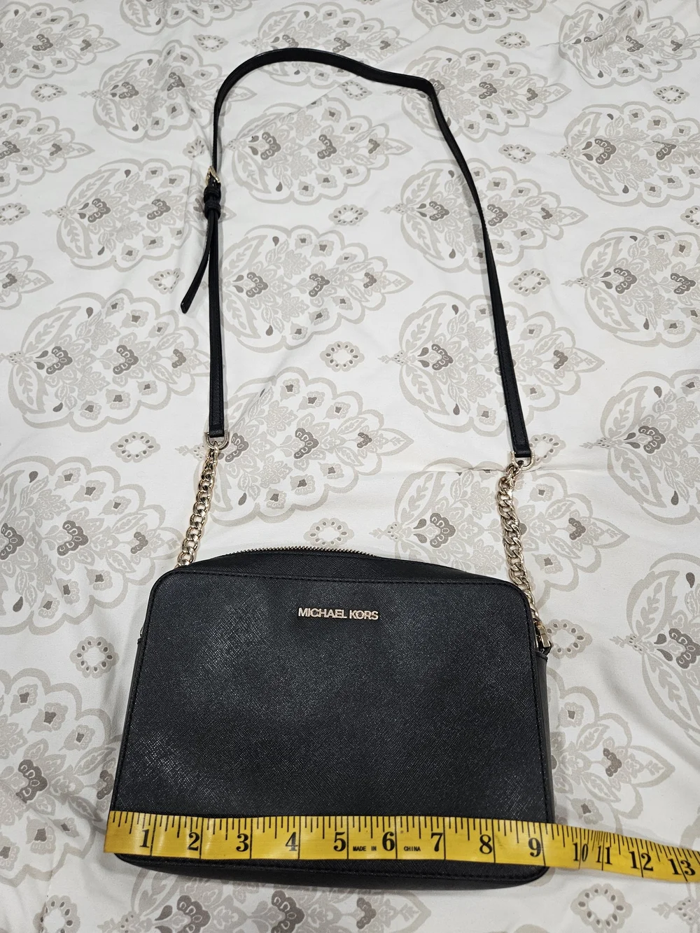 Michael Kors Black Saffiano Leather Crossbody Bag
